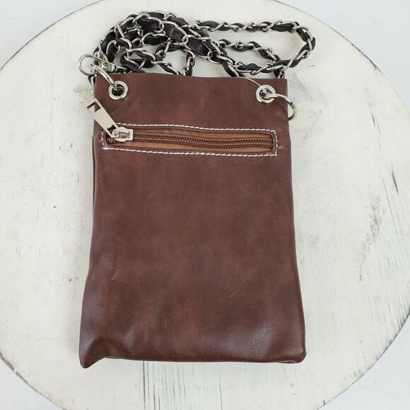 Vintage Native Embroidery Stitch Crossbody 7x5" w/ 23" Strap Drop NEW - Picture 7 of 7